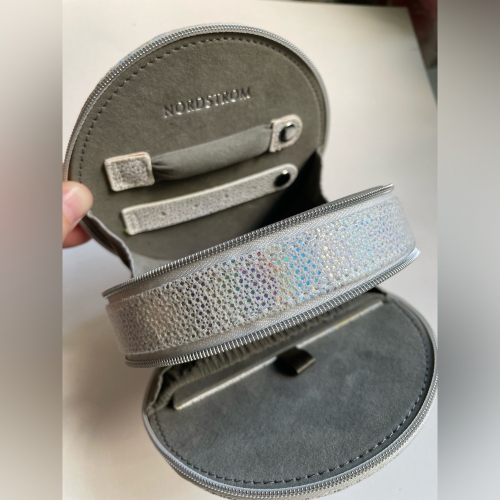 Silver Travel Jewelry Box NWOT